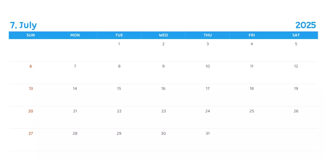 様々な色使いの情緒的なイラストが入ったカレンダー。