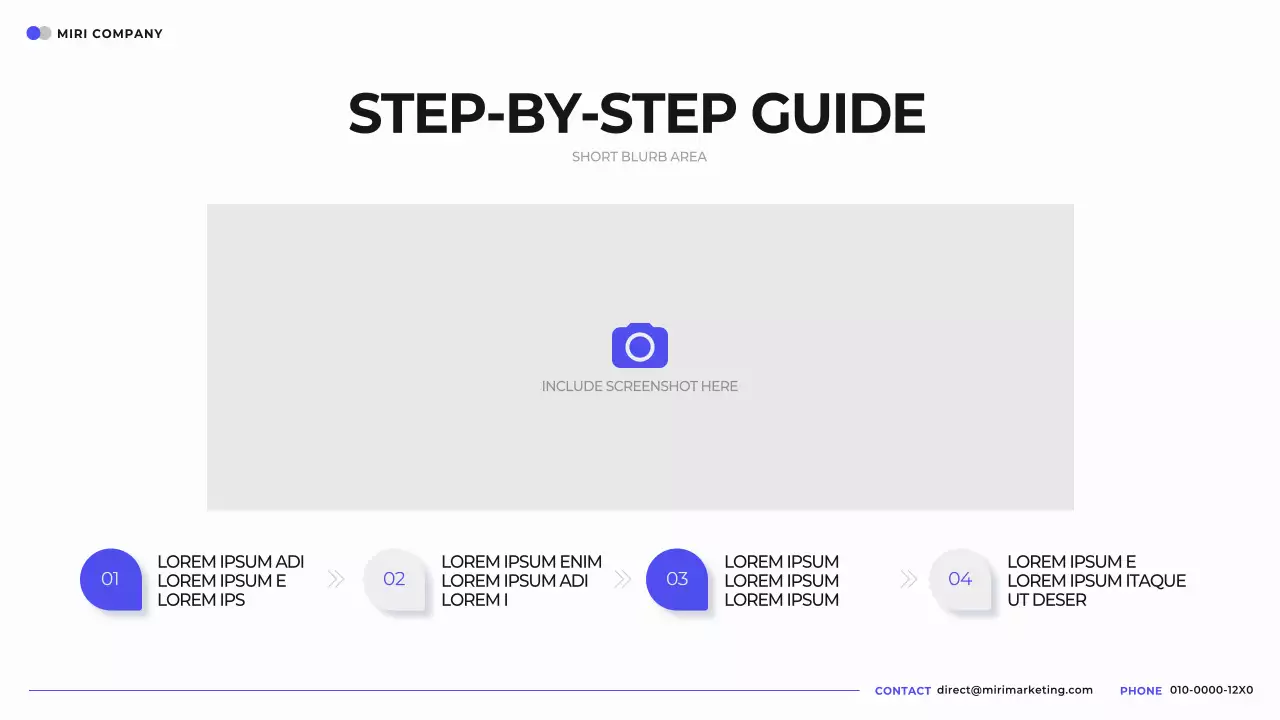 Blue Modern Company Guide Presentation