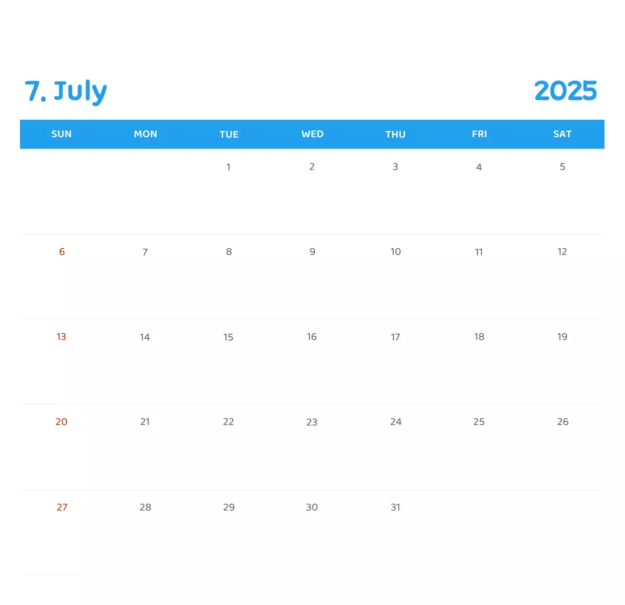 様々な色使いの情緒的なイラストが入ったカレンダー。