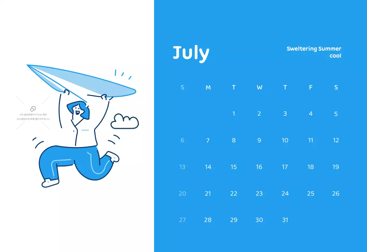 Calendars with colorful, emotional illustrations
