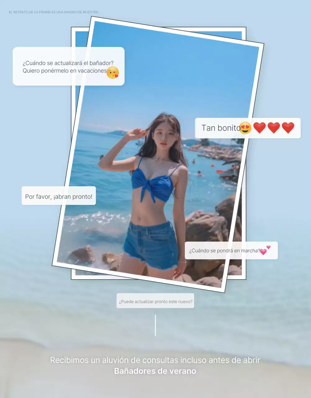 Concepto de emoji de vacaciones de verano en azul y azul claro para promover la moda