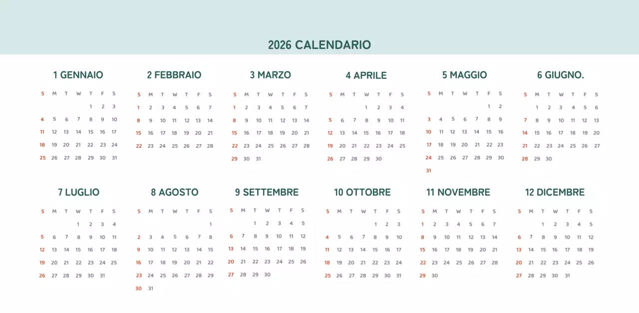 Calendari con illustrazioni colorate ed emozionali