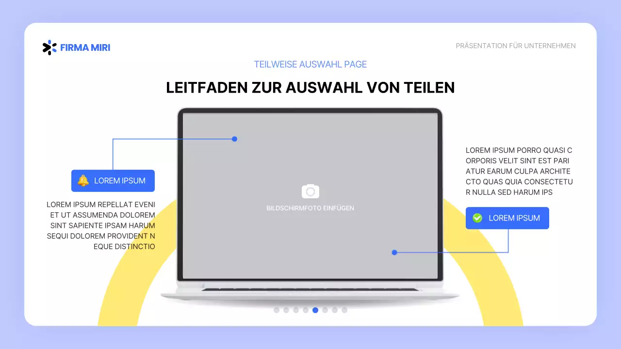 Leitfaden für Programme im weißen und blauen UI-Stil