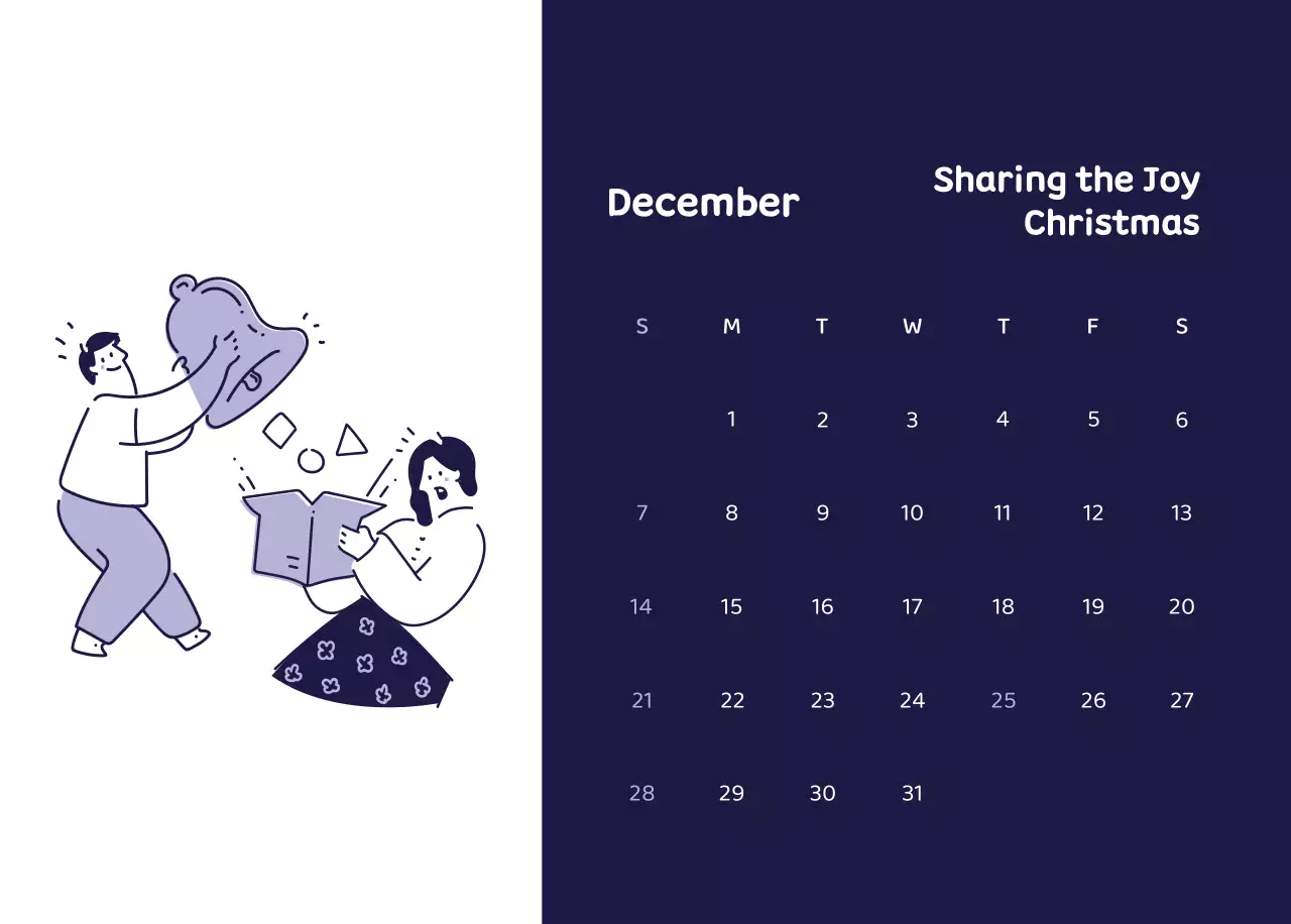 Calendars with colorful, emotional illustrations