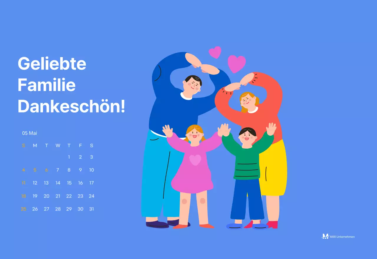 Motivationskalender mit energiegeladenen Illustrationen und positiven Zitaten auf hellblauem Hintergrund