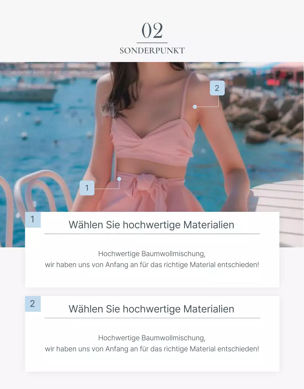 Trendiges Sommerurlaubs-Emoji-Konzept in Blau und Hellblau zur Förderung der Mode