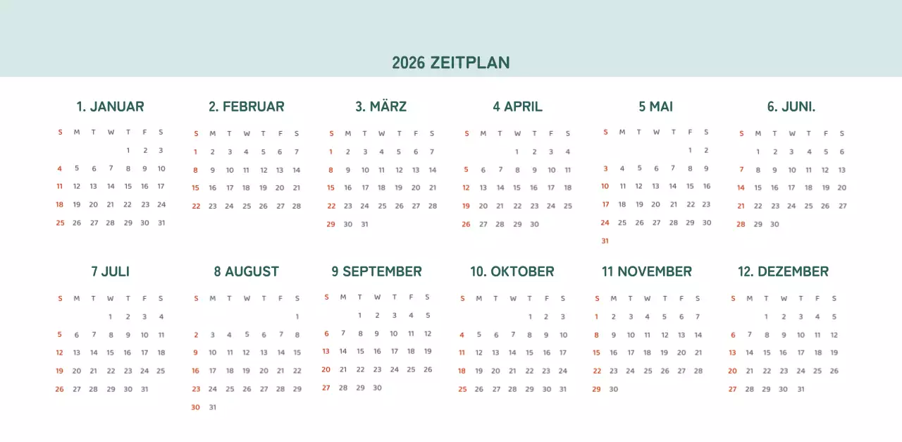 Kalender mit farbenfrohen und emotionalen Illustrationen
