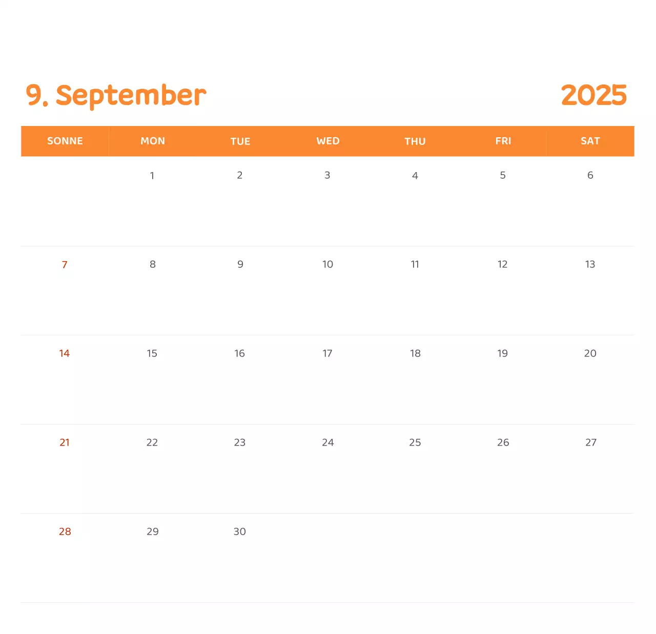 Kalender mit farbenfrohen und emotionalen Illustrationen