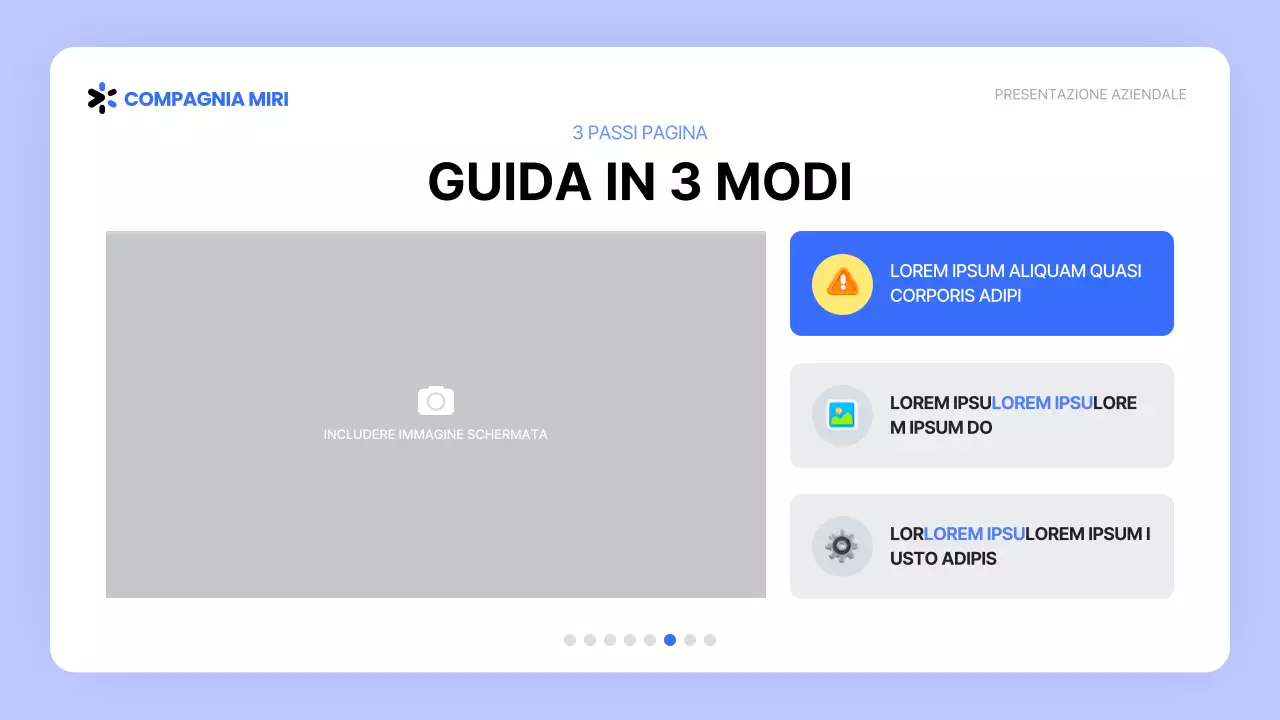 Guida ai programmi di stile dell'interfaccia utente in bianco e blu
