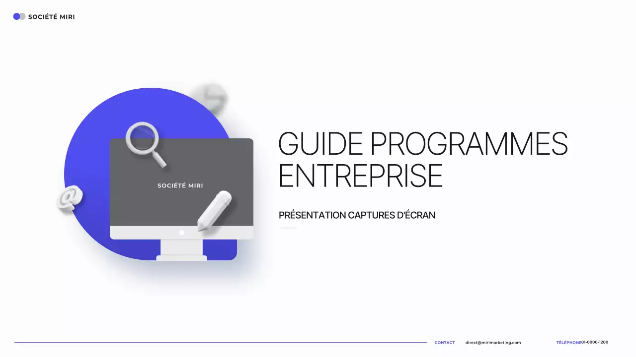 Un simple guide de programmation en bleu et blanc