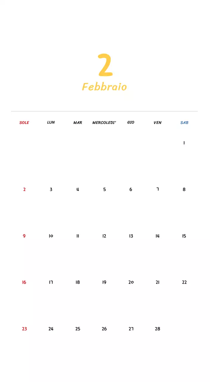 Calendario di Capodanno con simpatiche illustrazioni