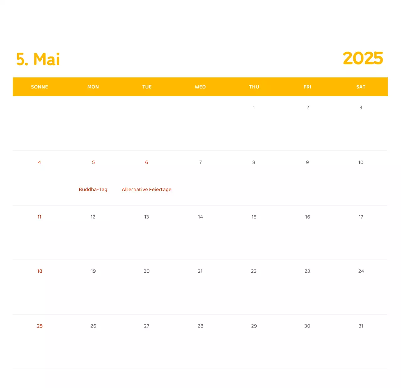 Kalender mit farbenfrohen und emotionalen Illustrationen