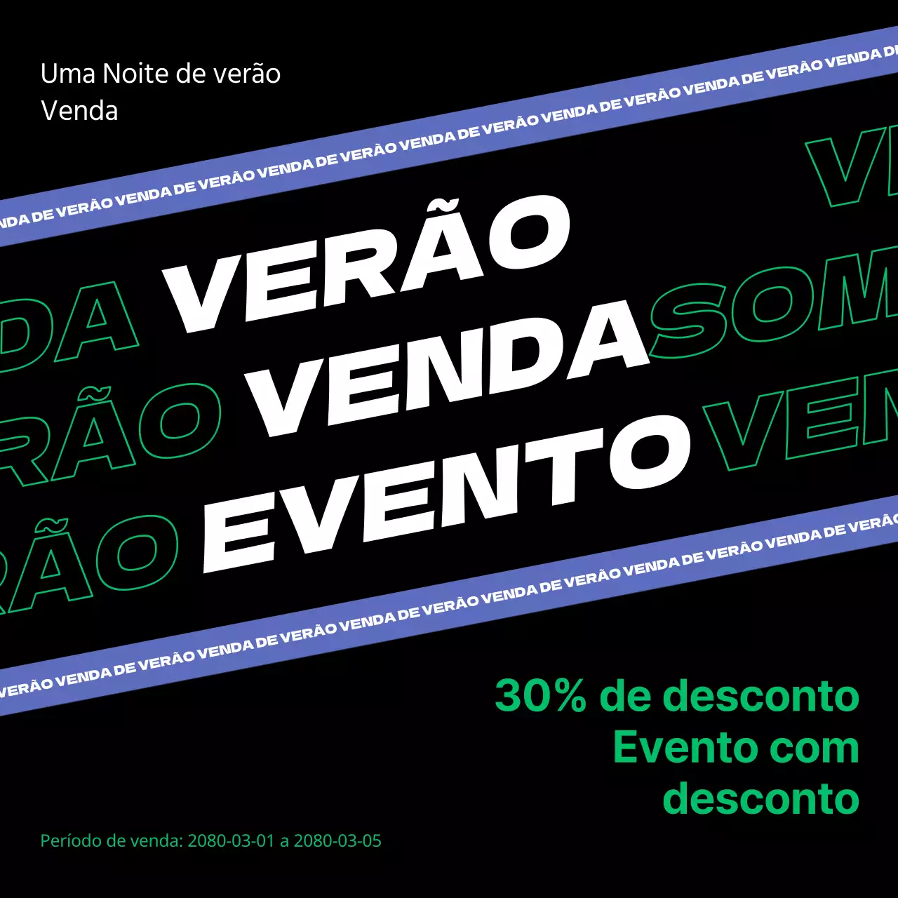 Uma coleção de saldos de verão com toques de roxo e verde