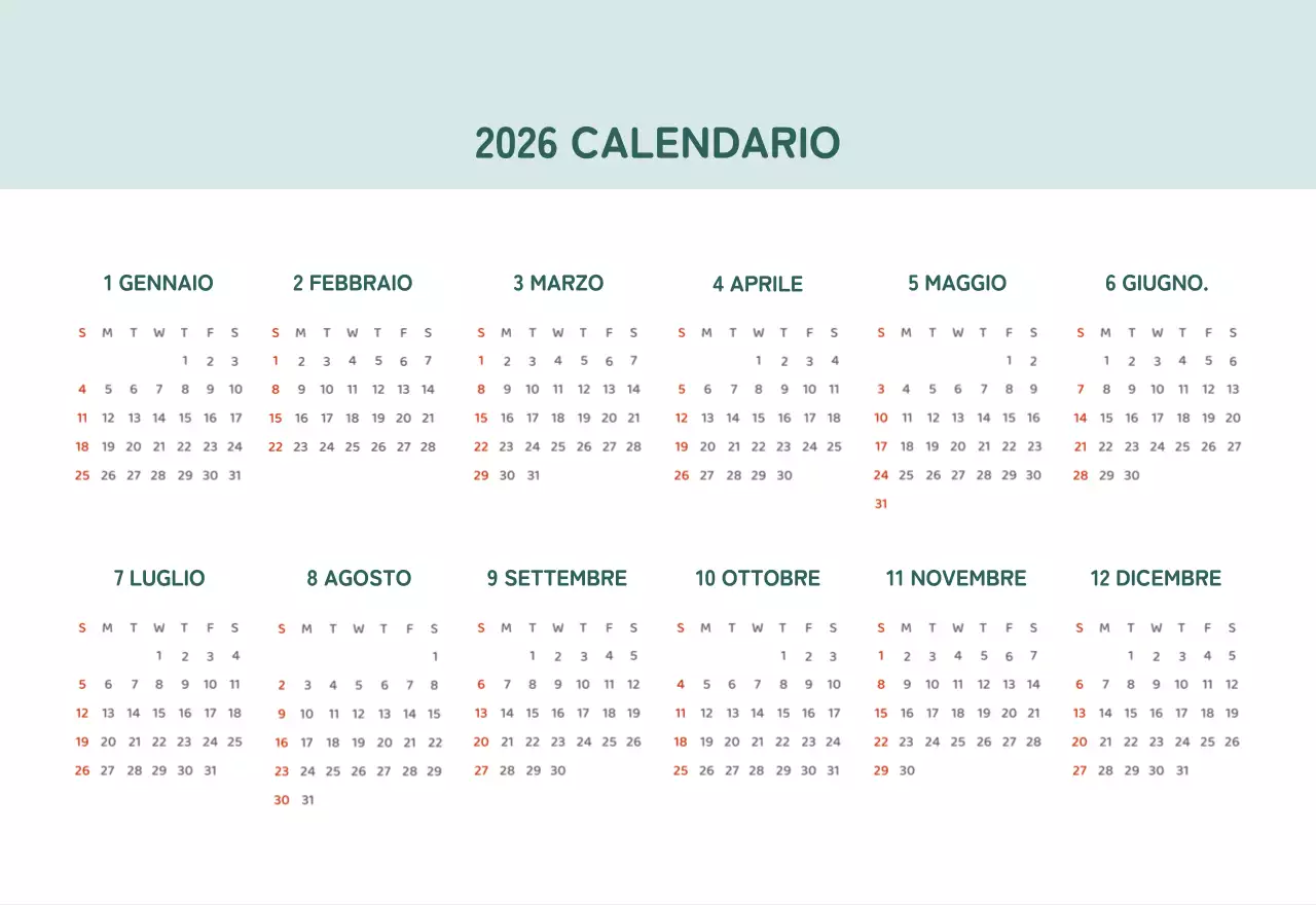 Calendari con illustrazioni colorate ed emozionali