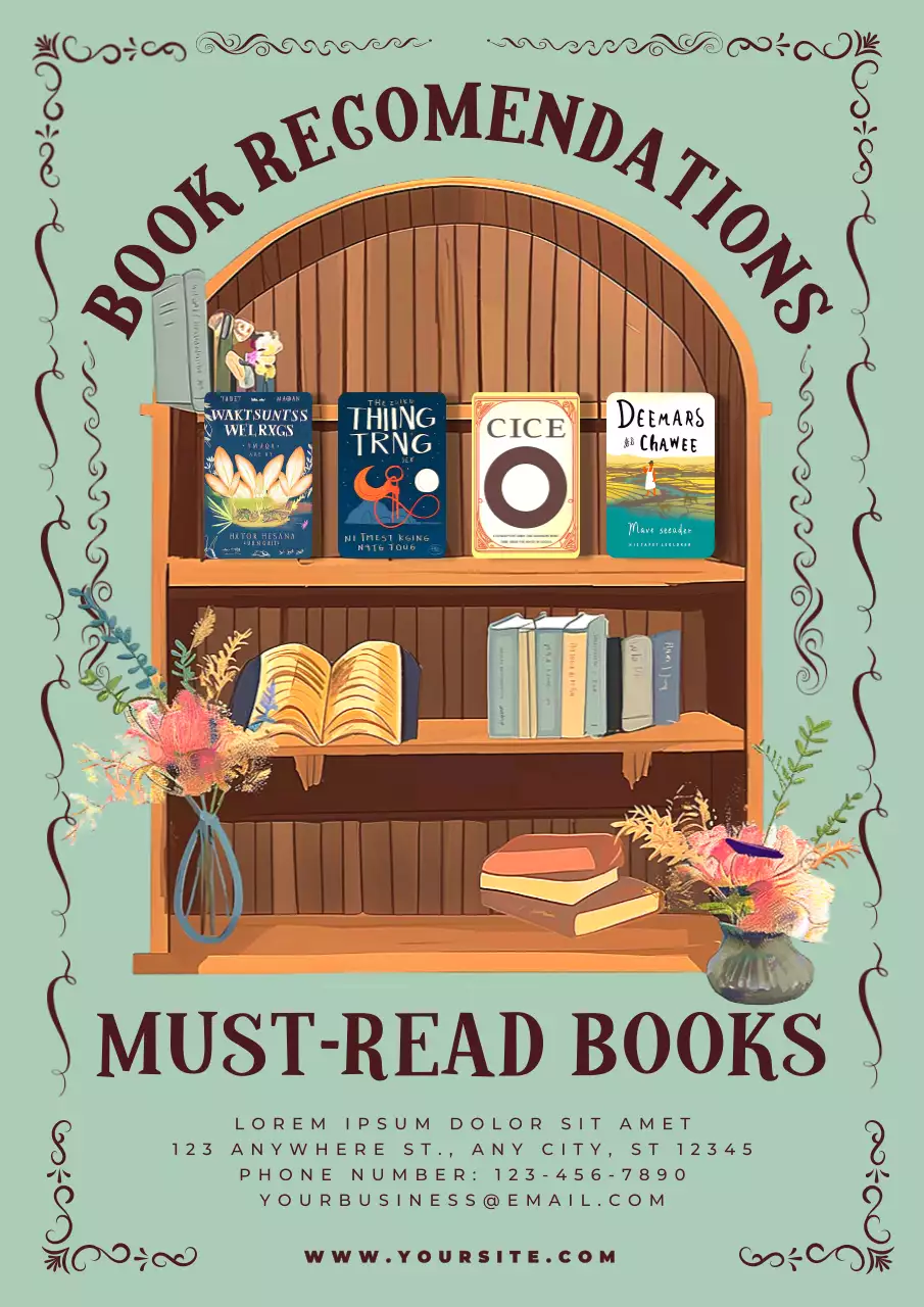 Mint Vintage Book Promotion Poster