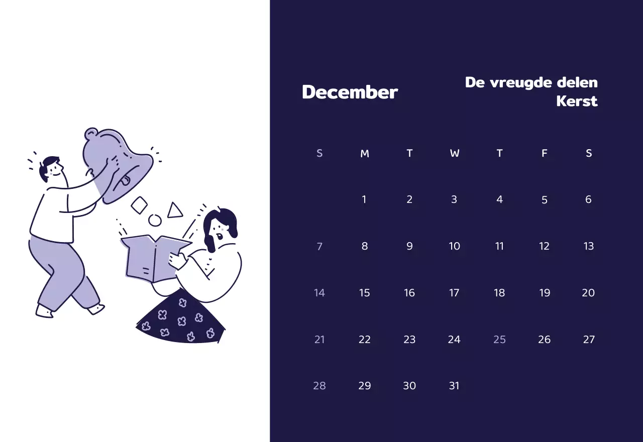 Kalenders met kleurrijke en emotionele illustraties