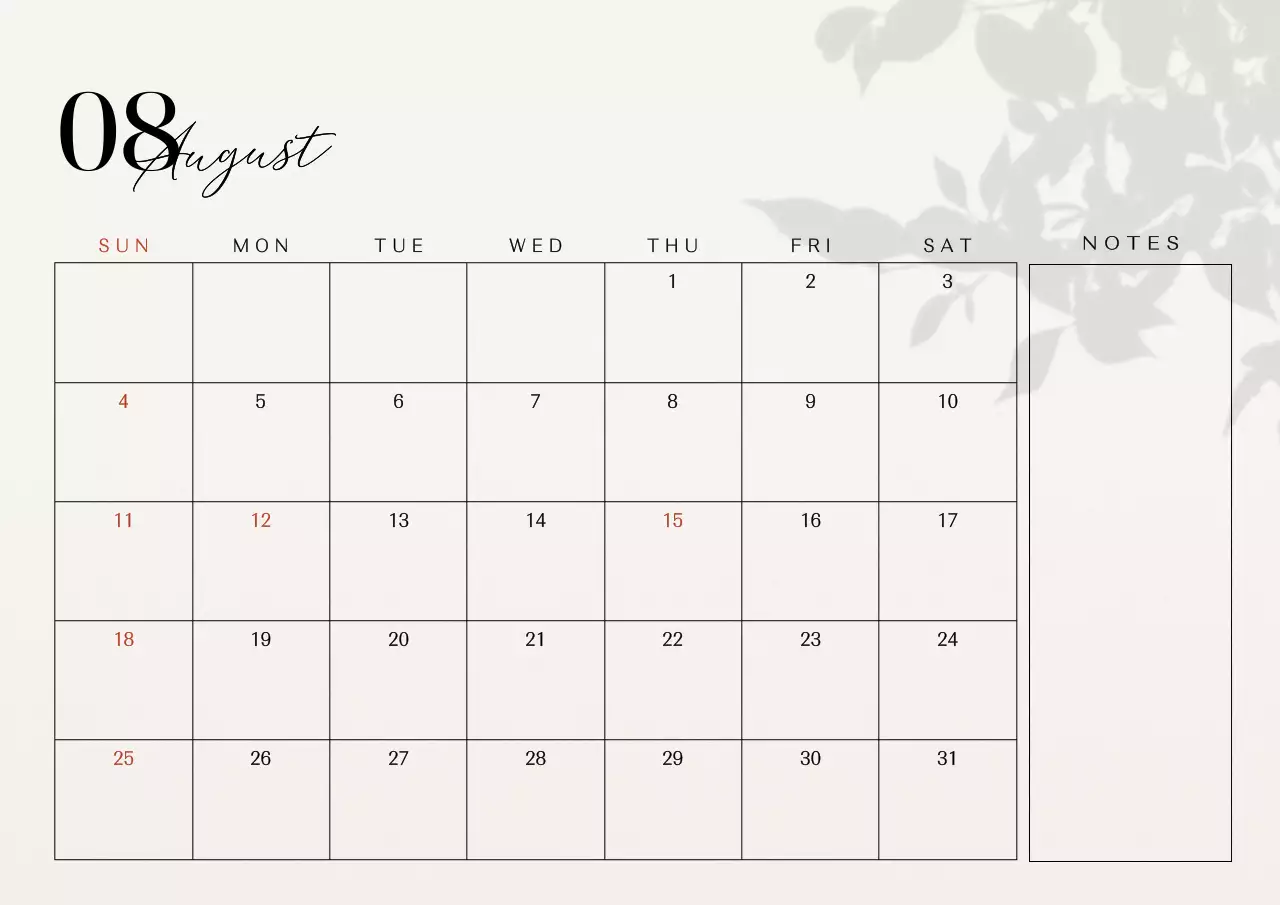 白 シンプル カレンダー 予定表 ポスター