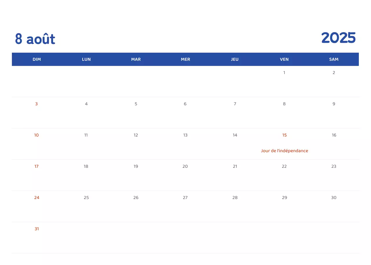 Calendriers avec illustrations colorées et émotionnelles