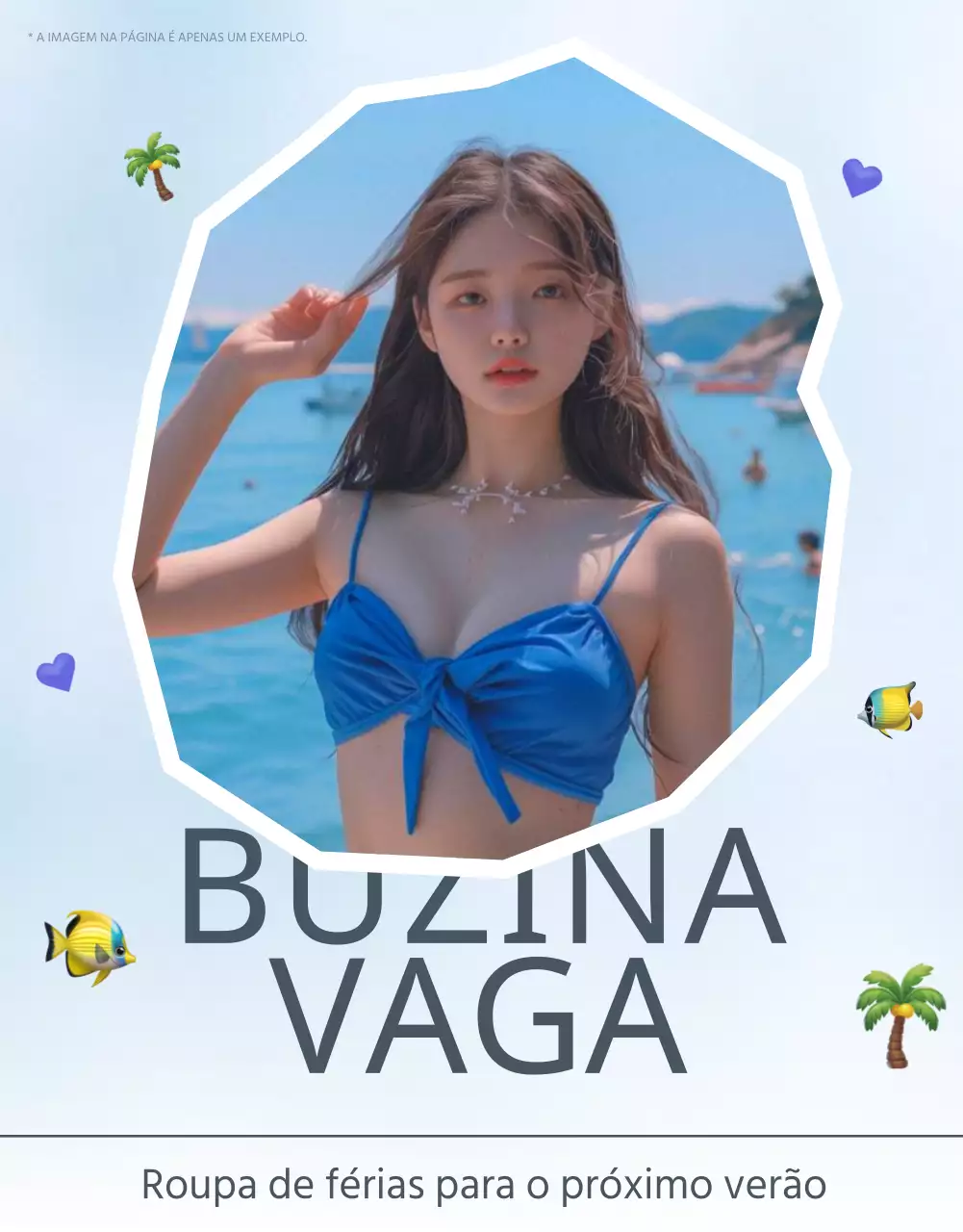 Conceito de emoji de férias de verão na moda em azul e azul claro para promover a moda