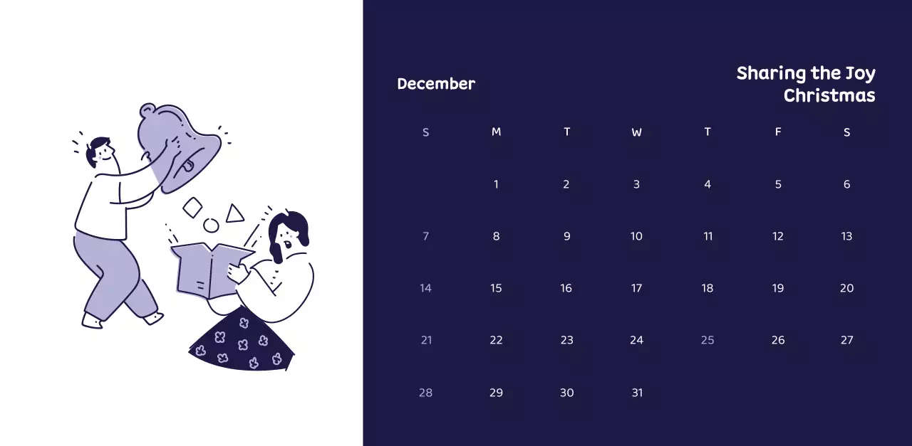 Calendars with colorful, emotional illustrations
