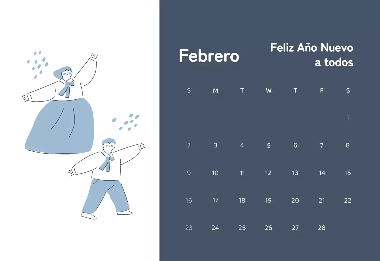Calendarios con ilustraciones coloristas y emotivas