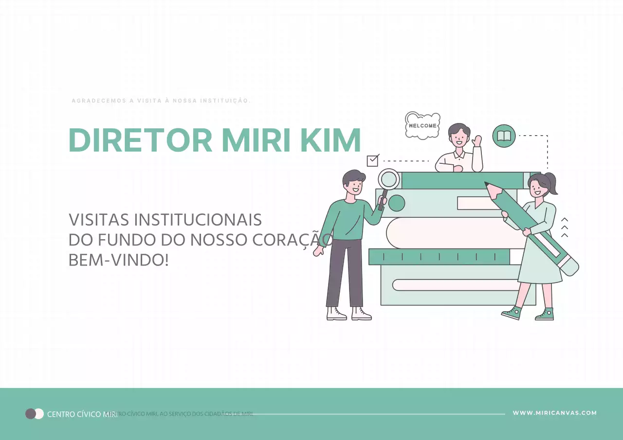 Um sinal de boas-vindas moderno em verde e cinzento