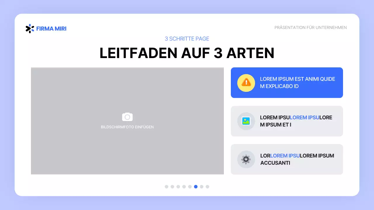 Leitfaden für Programme im weißen und blauen UI-Stil