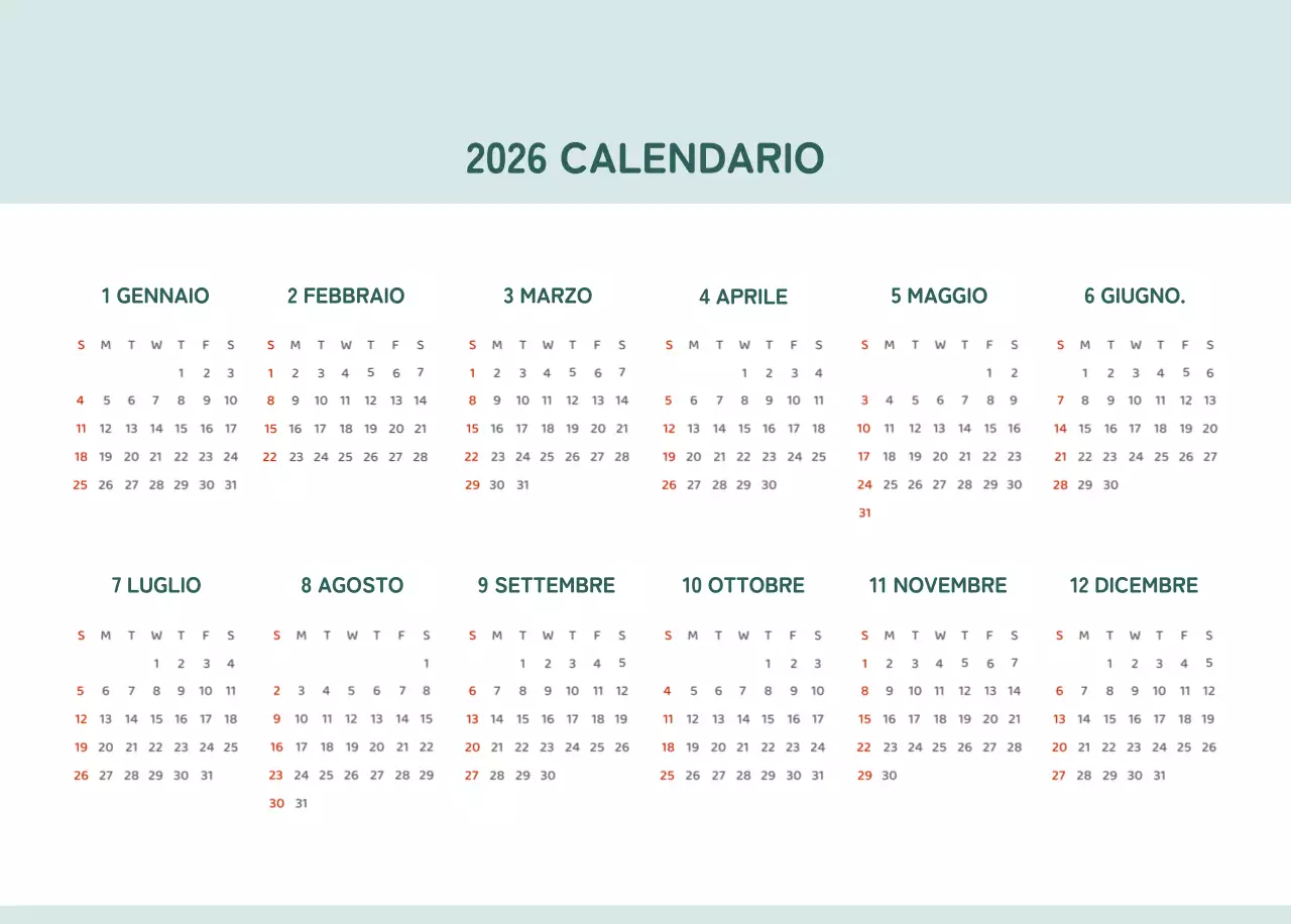 Calendari con illustrazioni colorate ed emozionali