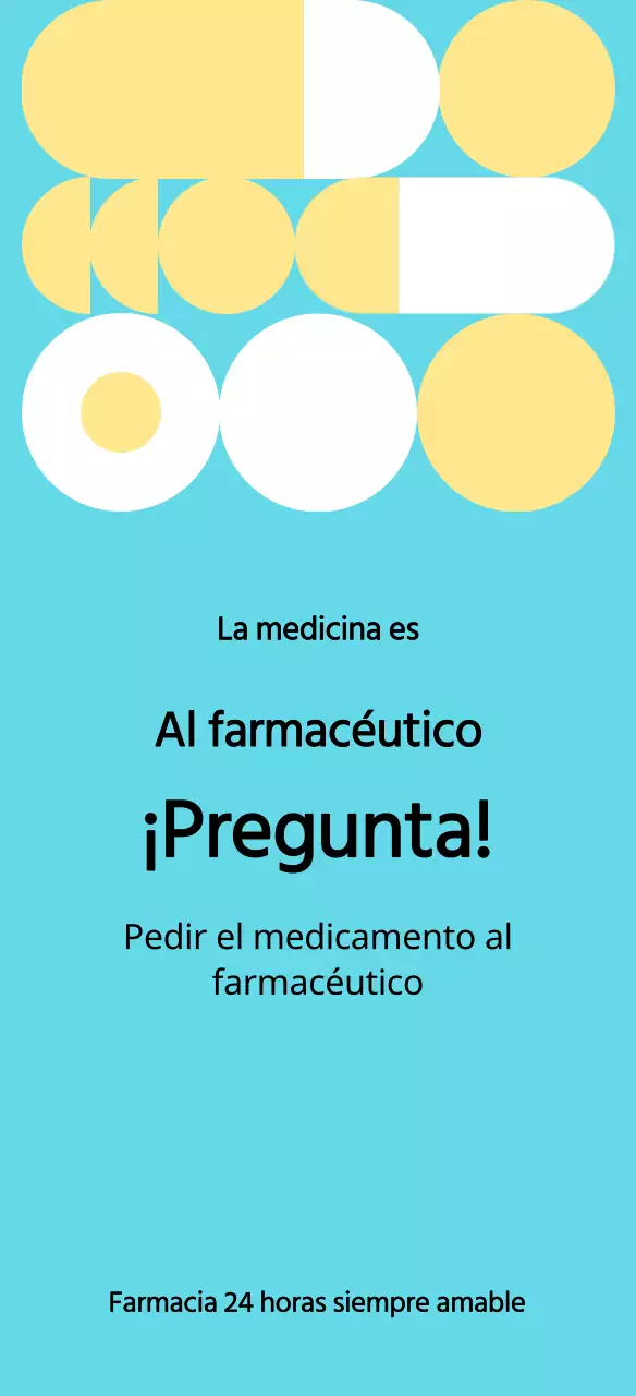 Guía de farmacia ordenada, amarilla y abierta las 24 horas