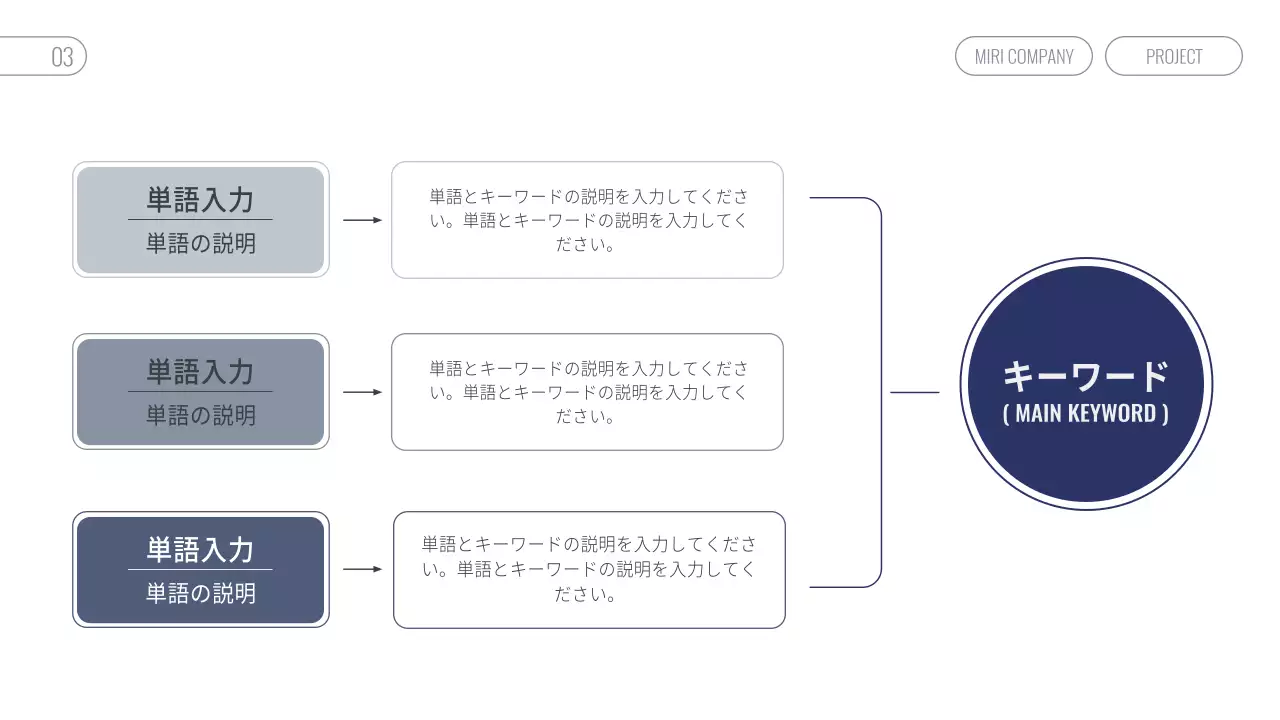 青 モダン 事業 提案書 プレゼンテーション