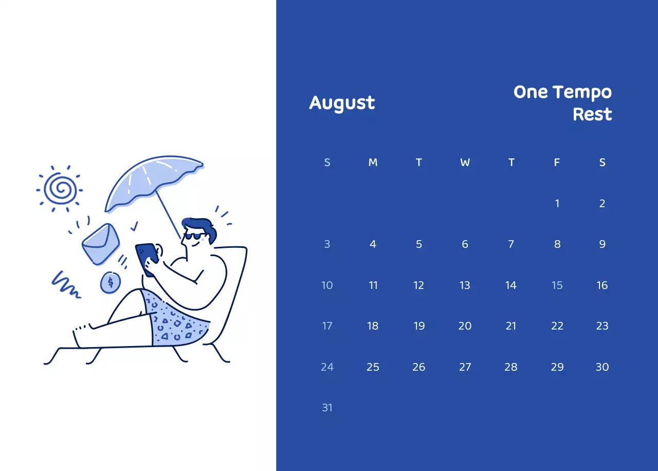 Calendars with colorful, emotional illustrations
