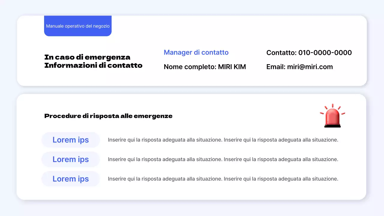 Guida agli standard operativi semplici per i punti vendita blu e gialli