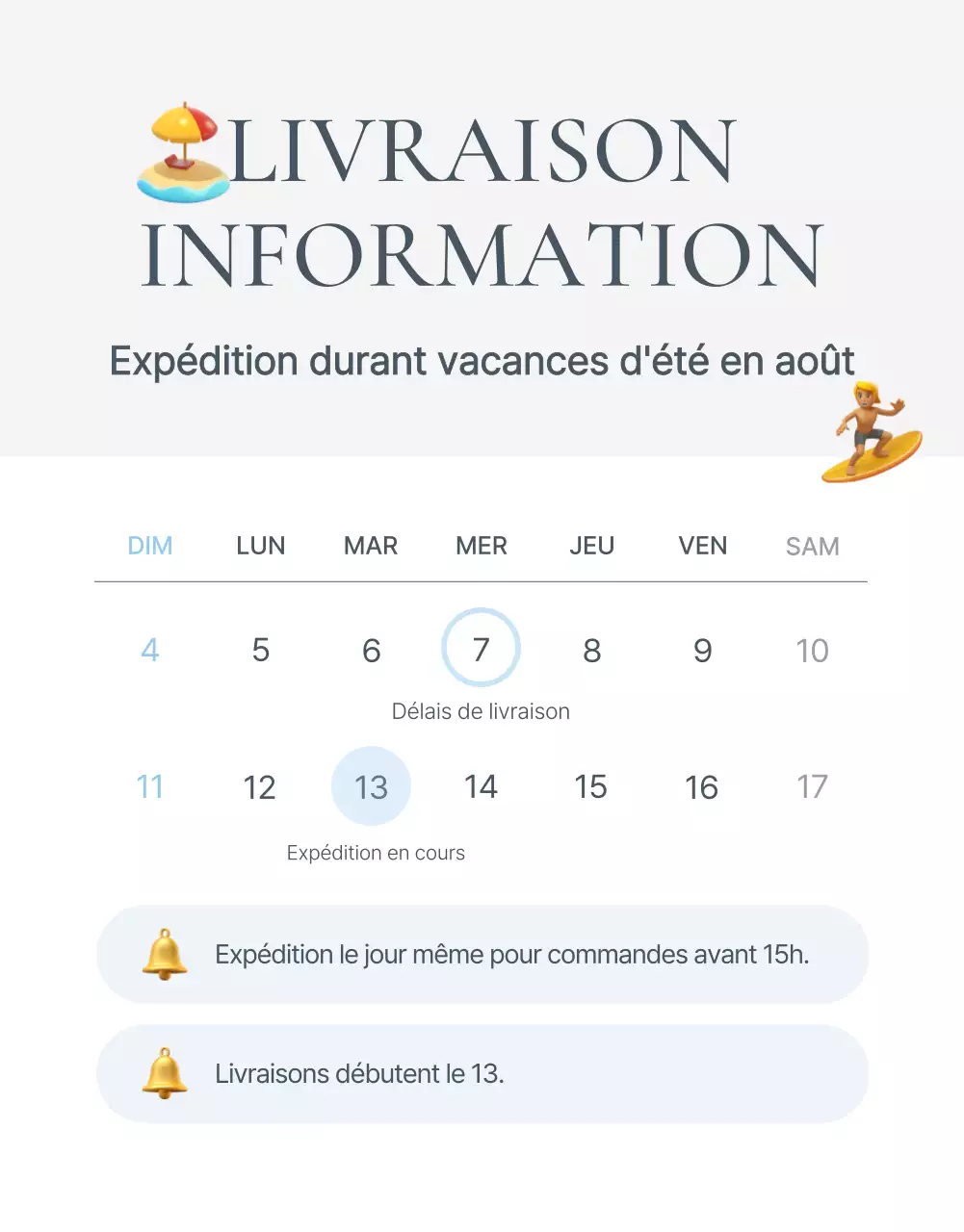 Concept d'emoji de vacances d'été en bleu et bleu clair pour promouvoir la mode