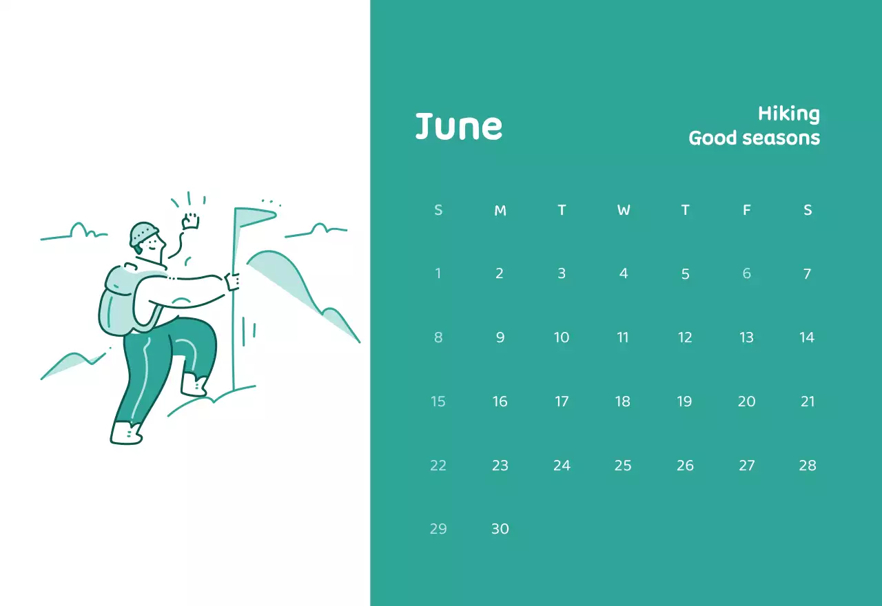Calendars with colorful, emotional illustrations