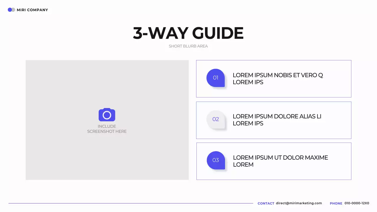 Blue Modern Company Guide Presentation
