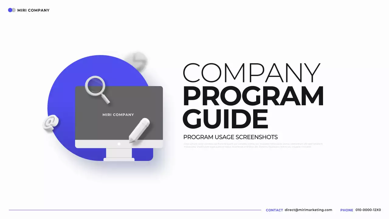 Blue Modern Company Guide Presentation