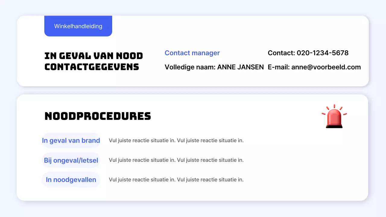 Een handleiding voor eenvoudige blauwe en gele winkelnormen
