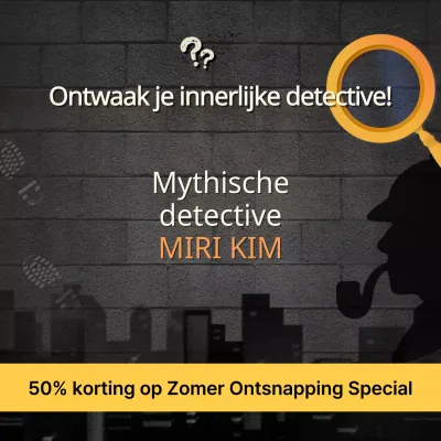 Een kitscherige escape room in zwart en geel promoten