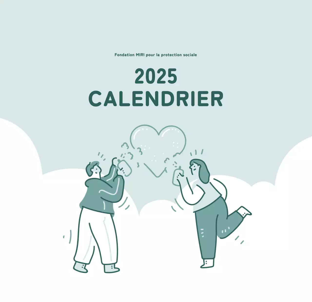 Calendriers avec illustrations colorées et émotionnelles