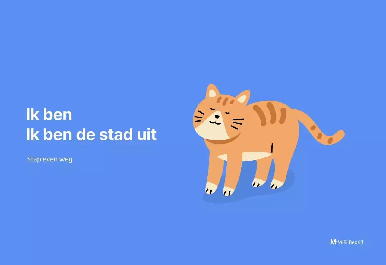 Motiverende kalender met energieke illustraties en positieve citaten op een lichtblauwe achtergrond