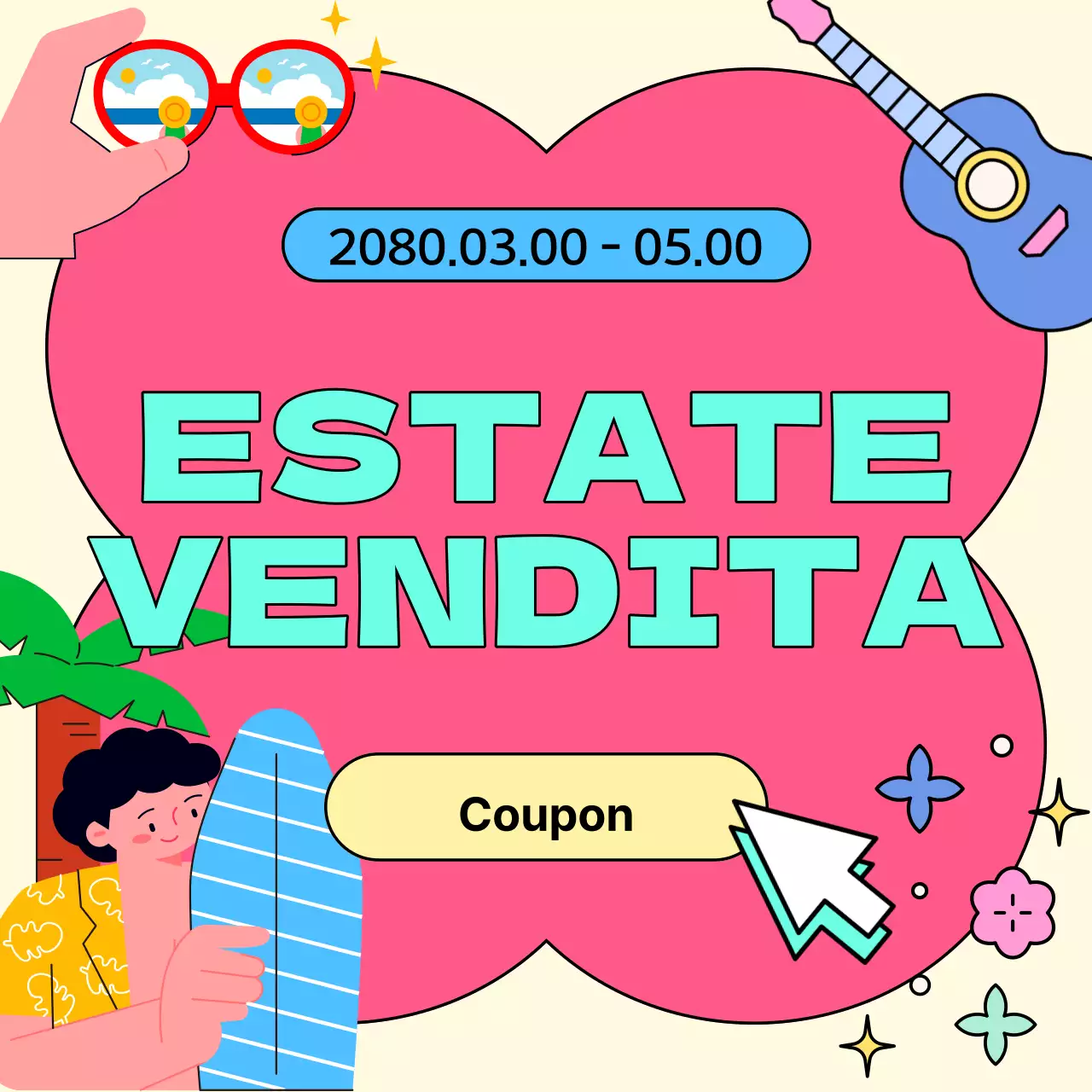 Una carrellata di eventi estivi kitsch in azzurro e rosa