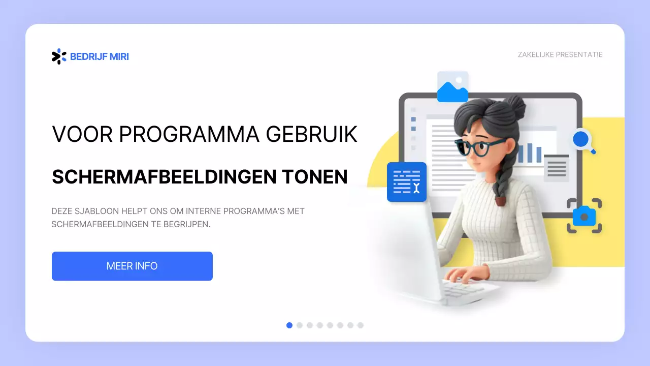 Handleiding voor witte en blauwe UI-stijlprogramma's