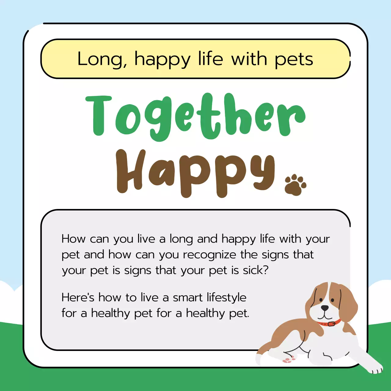 Green Simple Pet Guide Instagram Carousel