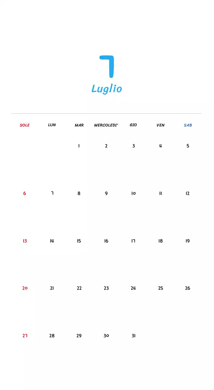 Calendario di Capodanno con simpatiche illustrazioni