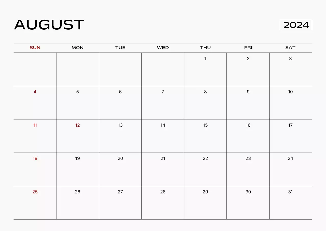 白 シンプル カレンダー 予定表 ポスター