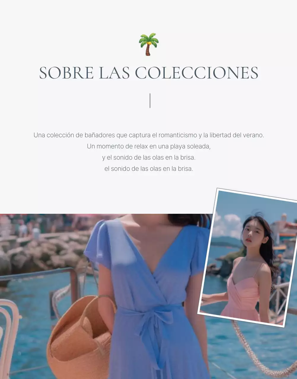 Concepto de emoji de vacaciones de verano en azul y azul claro para promover la moda