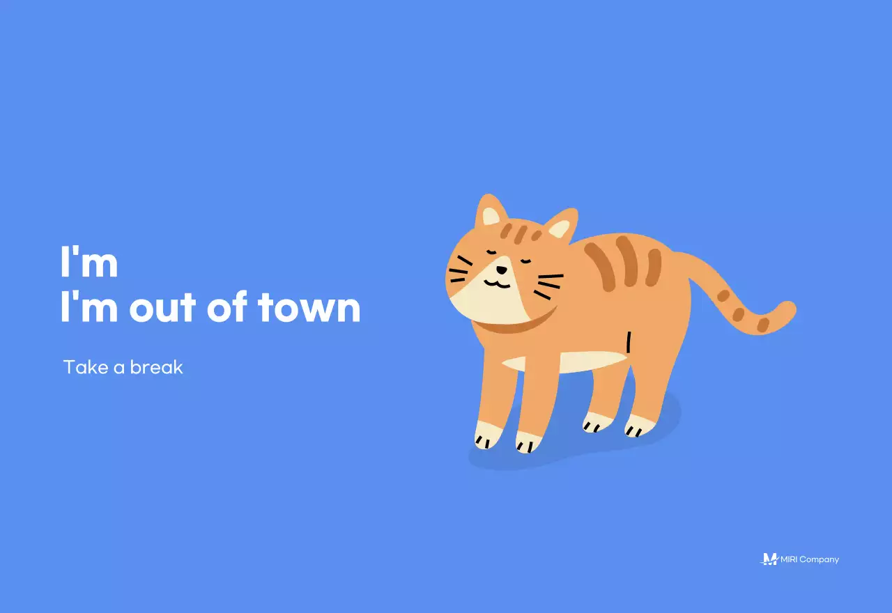 Motivational calendar with energetic illustrations and positive phrases on a light blue background