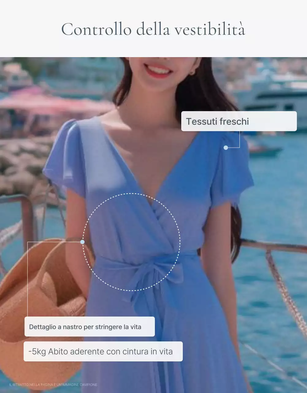 Concetto di emoji di tendenza per le vacanze estive in blu e azzurro per promuovere la moda