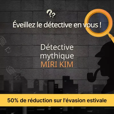 Promouvoir une salle d'évasion kitsch en noir et jaune