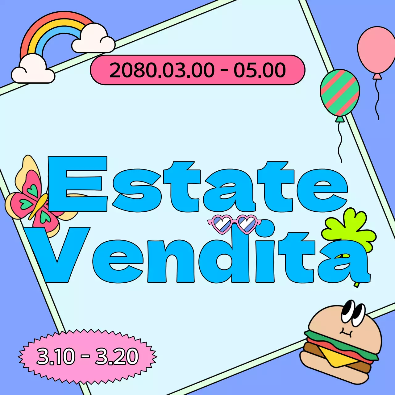 Una carrellata di eventi estivi kitsch in azzurro e rosa